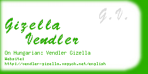 gizella vendler business card